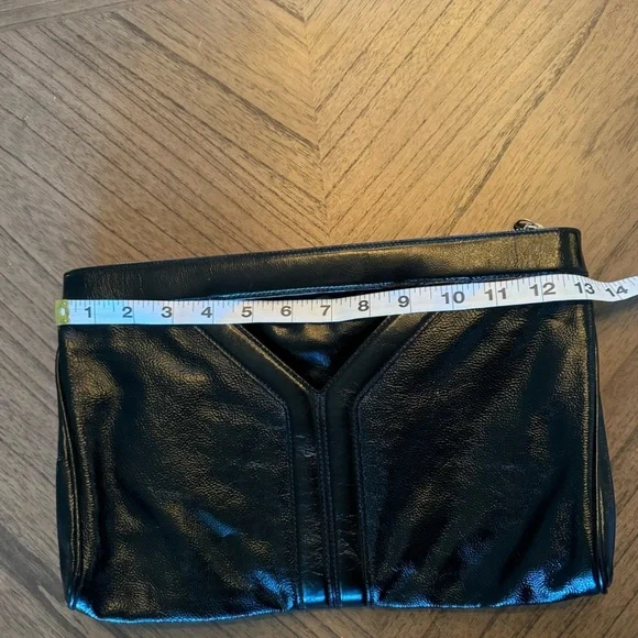 Yves Saint Laurent Autre Marque Black Patent Leather Clutch Bag - Picture 10 of 12